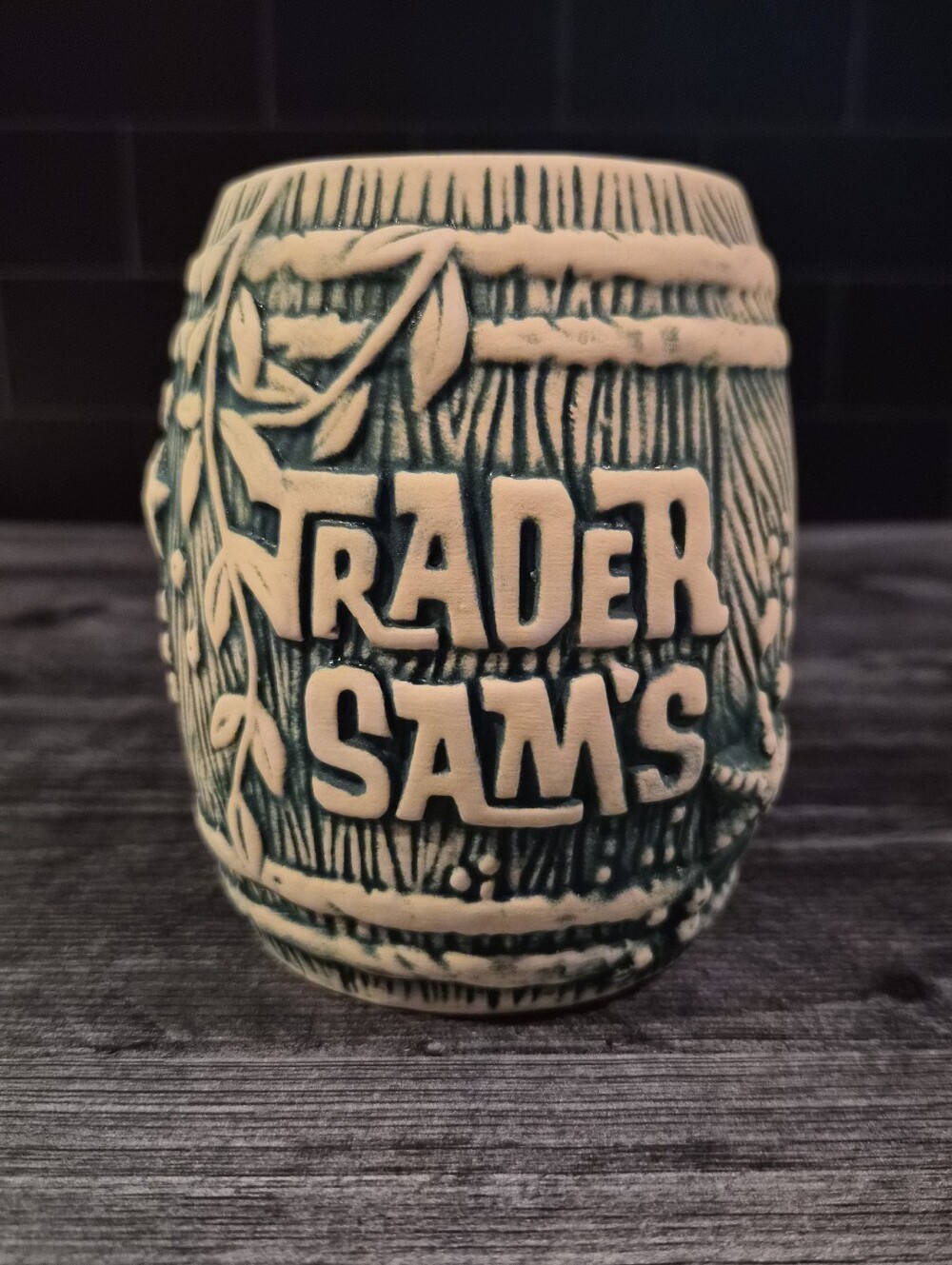 Trader Sam's Shipwreck Rum Barrel Tiki Mug 4th Edition